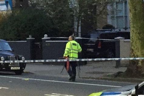 The officer was uninjured. . Chiswick incident today